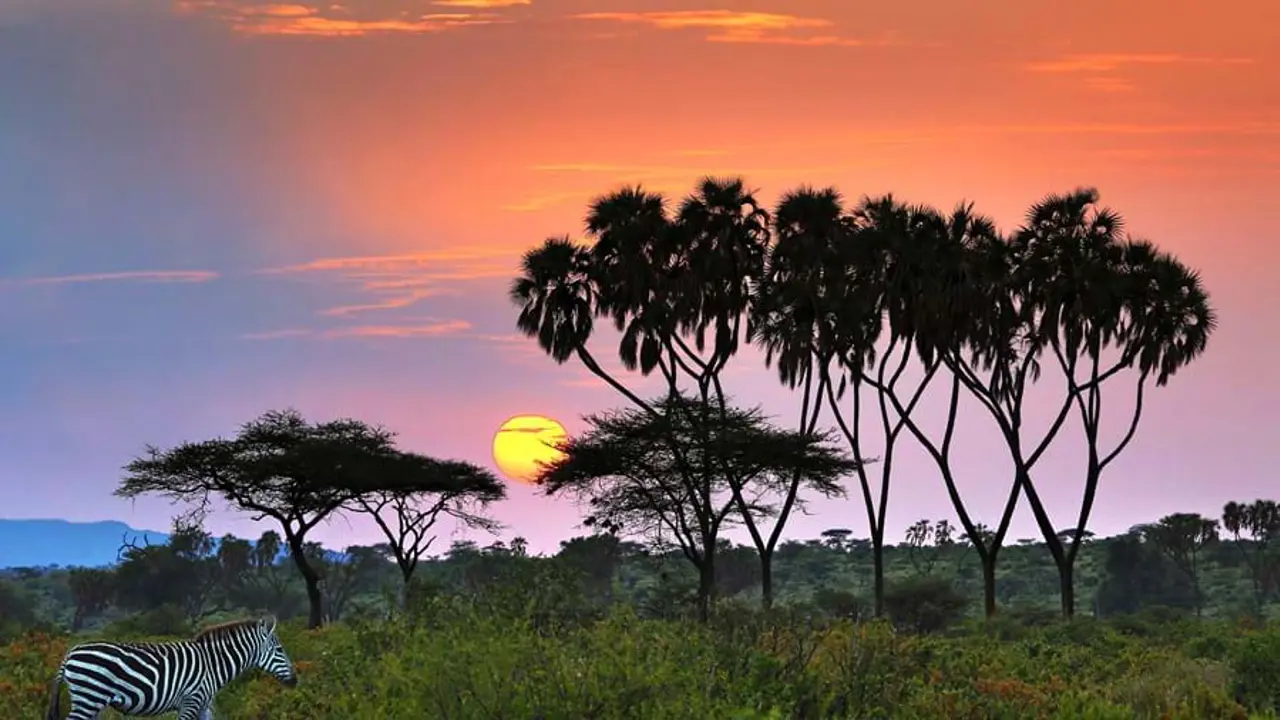 Sunset in Samburu National Park