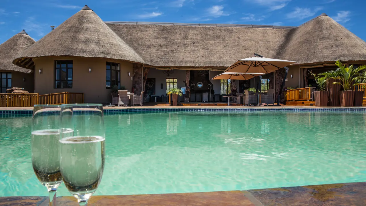 The pool at Rhino Lodge 