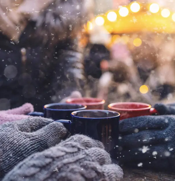 Mulled wine in Christmas market