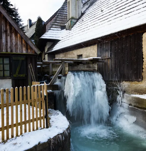 Frohnauer Hammer, former iron mill in the Ore Mountains, Saxony