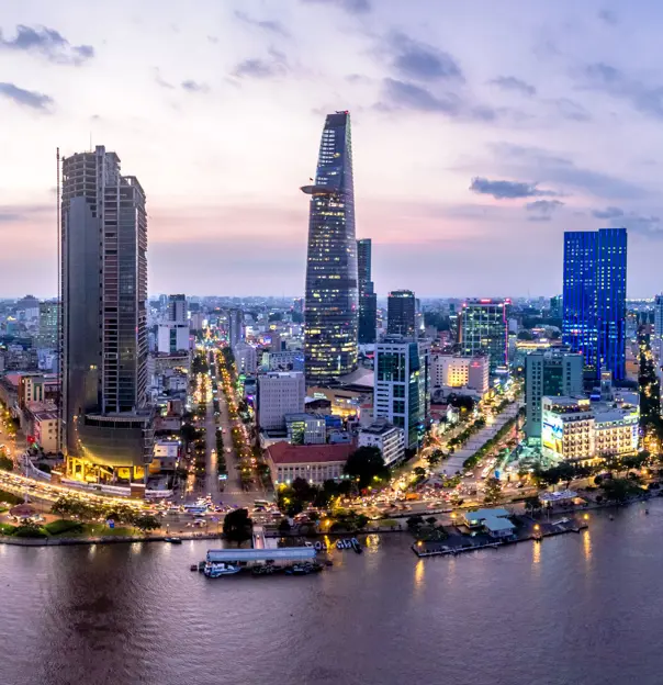 Aerial View of Ho Chi Minh City