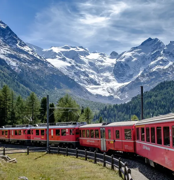 Bernina Express, Swiss Alps