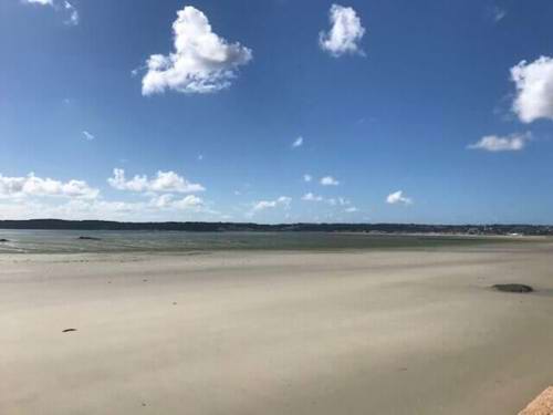 St Helier beach at low tide