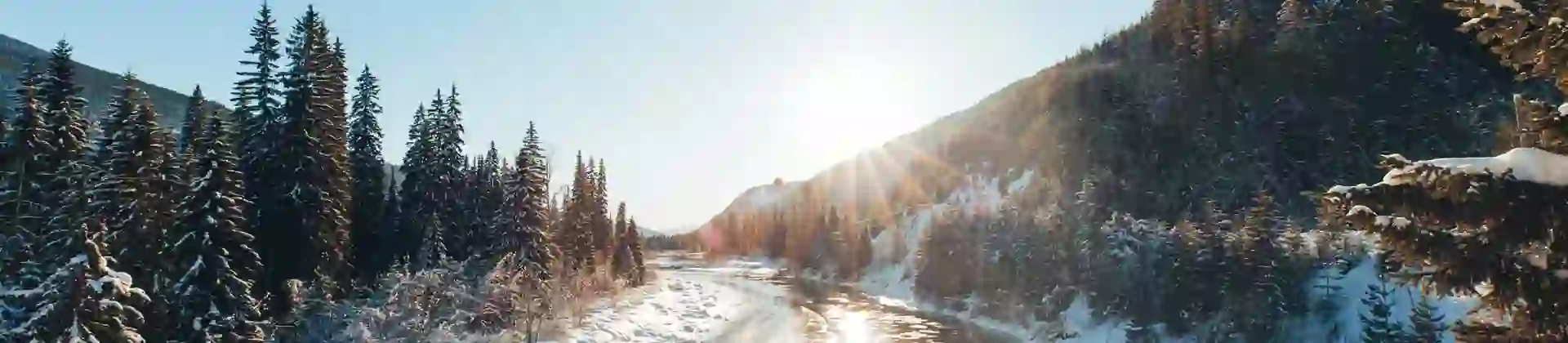 Scenic Snowy View, British Columbia, Canada