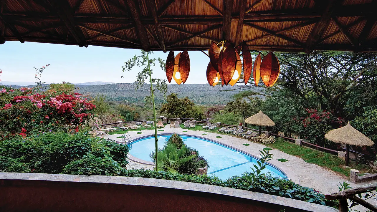 Mara Sopa Lodge, Maasai Mara National Reserve, view from the lodge