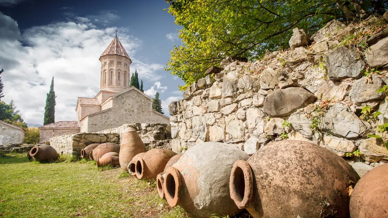 Traditional qvevri wine vessels, Alazani Valley