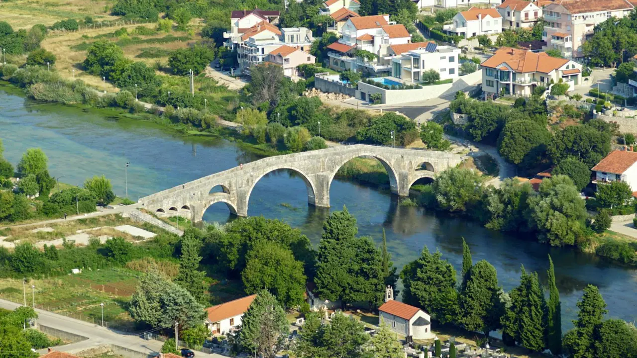 Arslanagica Bridge on River Trebisnjica, Trebinje, Bosnia and Herzegovina