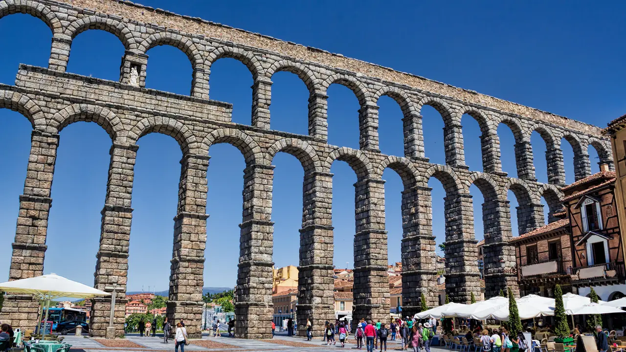 Aqueduct Of Segovia, Spain