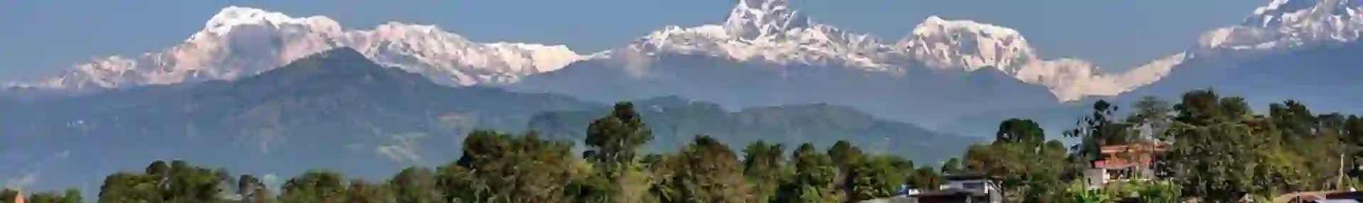 View At Annapurna Mountain Range And Its Reflection In Phewa Lake In Pokhara Nepal