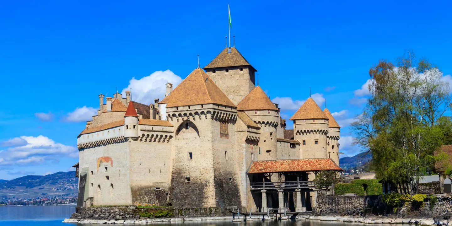 Chillon Castle on Lake Geneva