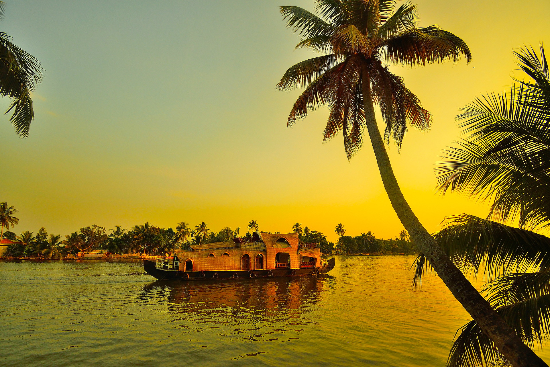 Houseboat, Kerala, India
