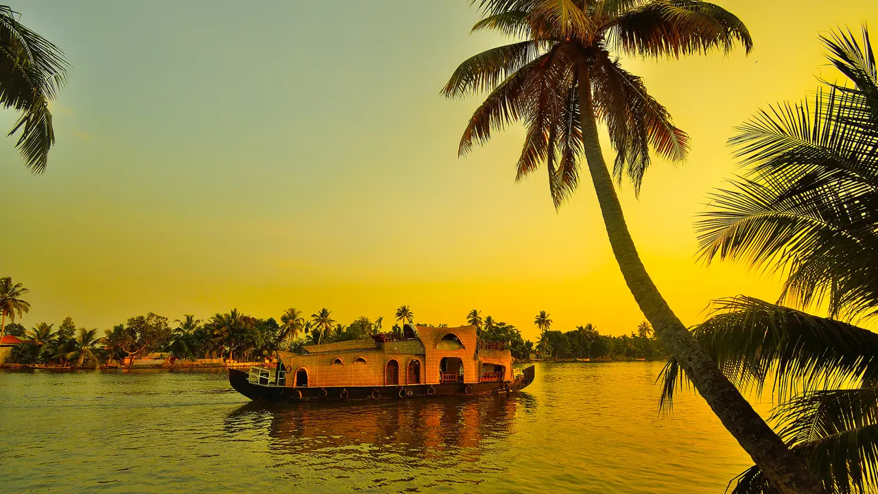 Houseboat, Kerala, India