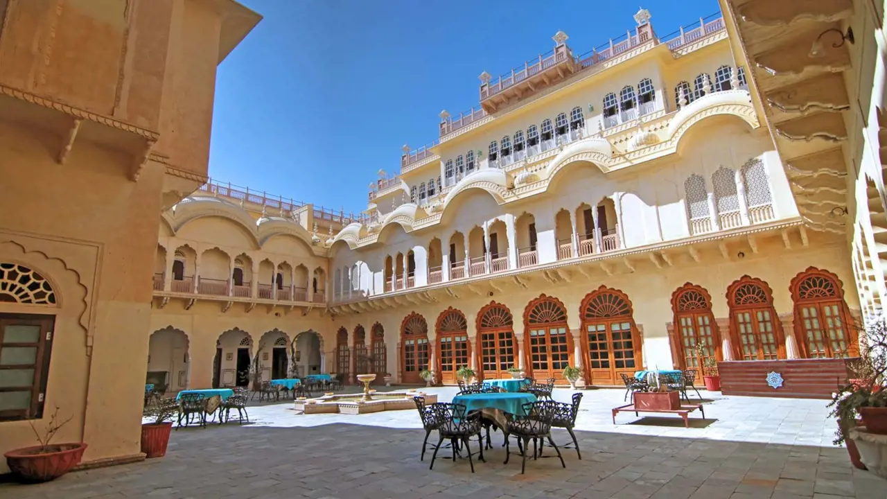 Alsisar Mahal Inner Courtyard 