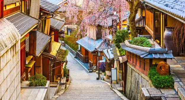 Kyoto, Japan In Spring In The Higashiyama District