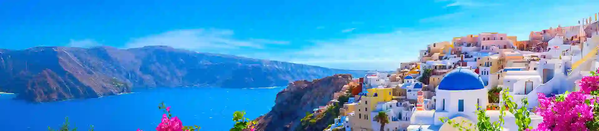 A summers day on the Greek island of Santorini
