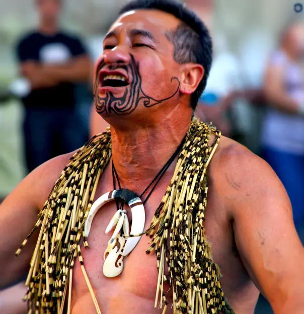 Maori Dancer, New Zealand