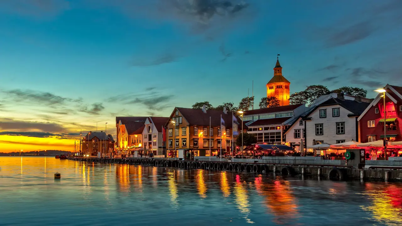 Stavanger at Night, Norway