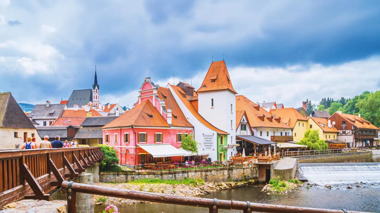 Old Town and Vltava River, Český Krumlov