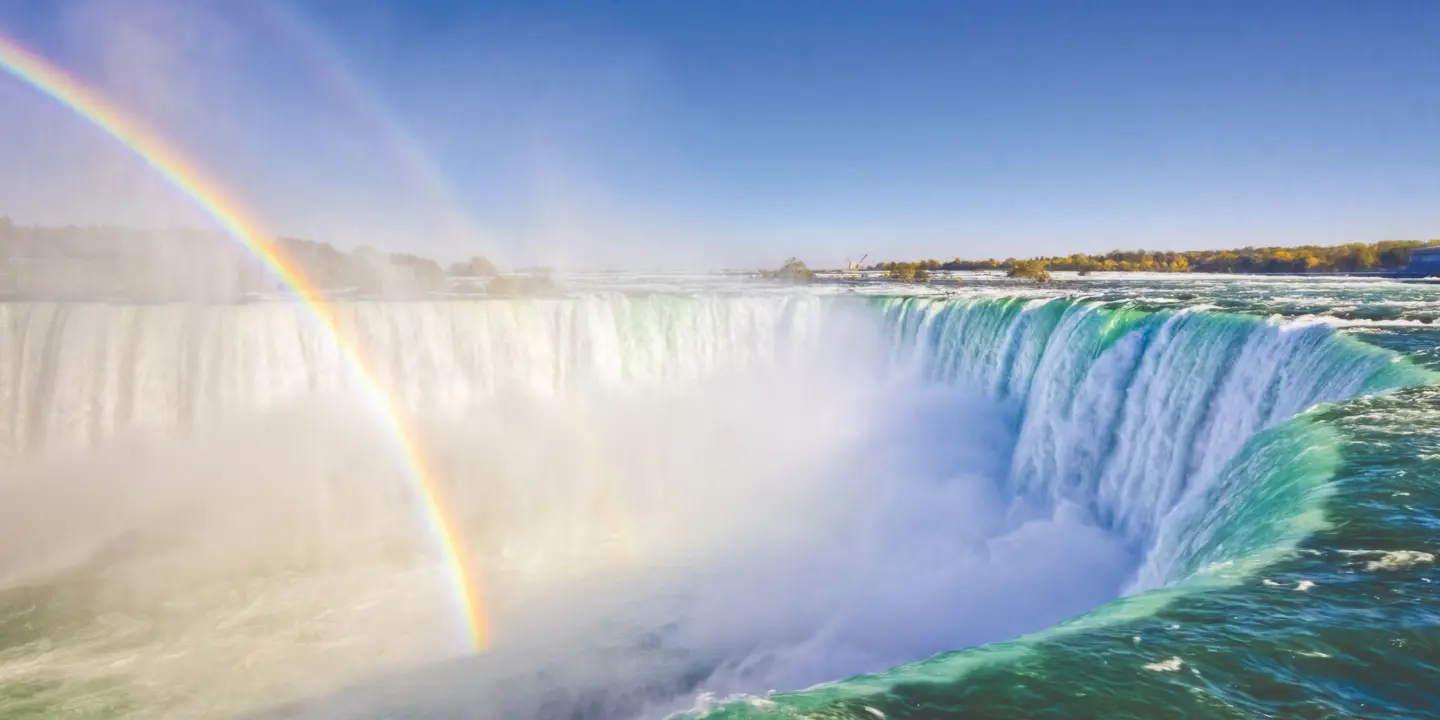 Niagara Falls with rainbow