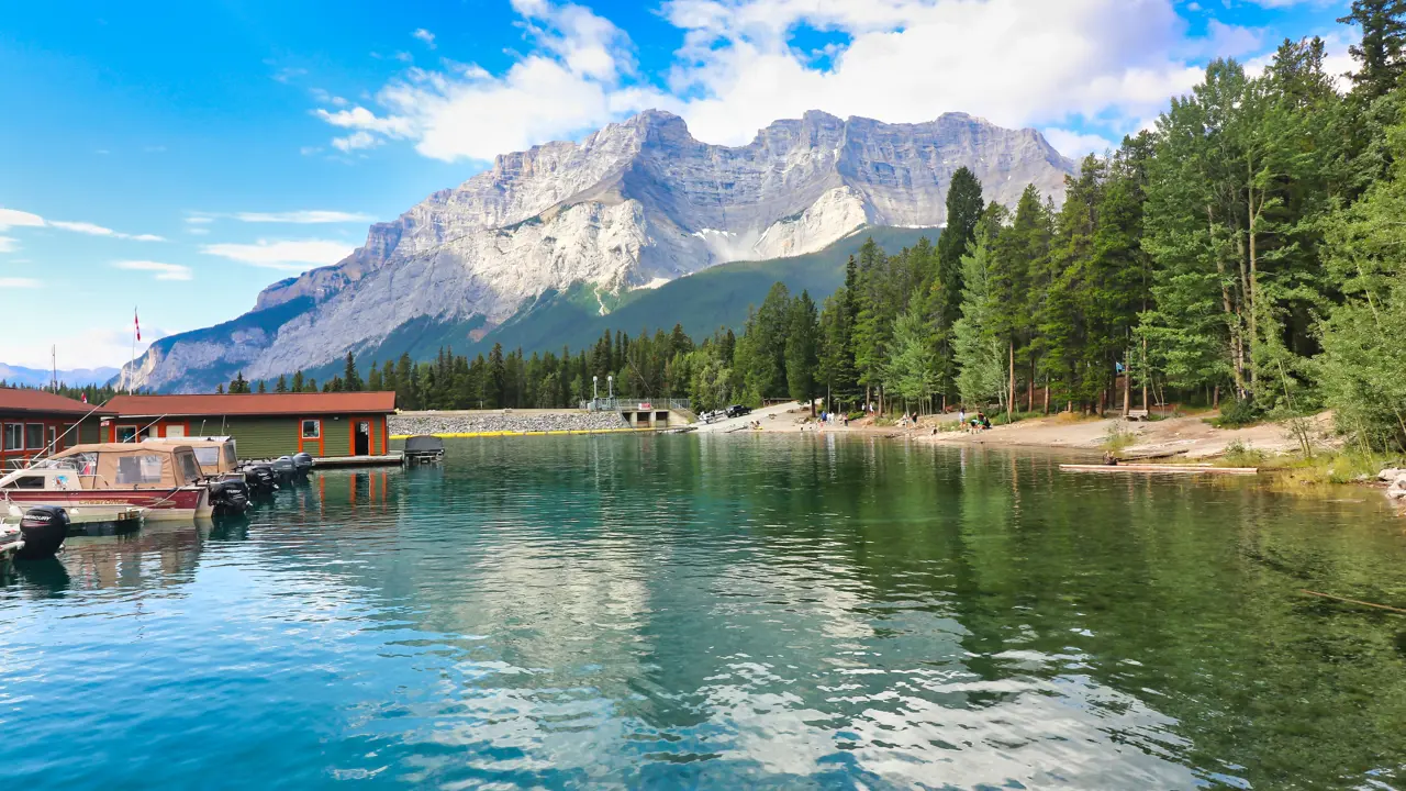 Lake Minnewanka and Cascade Mountain,  Banff National Park, Alberta