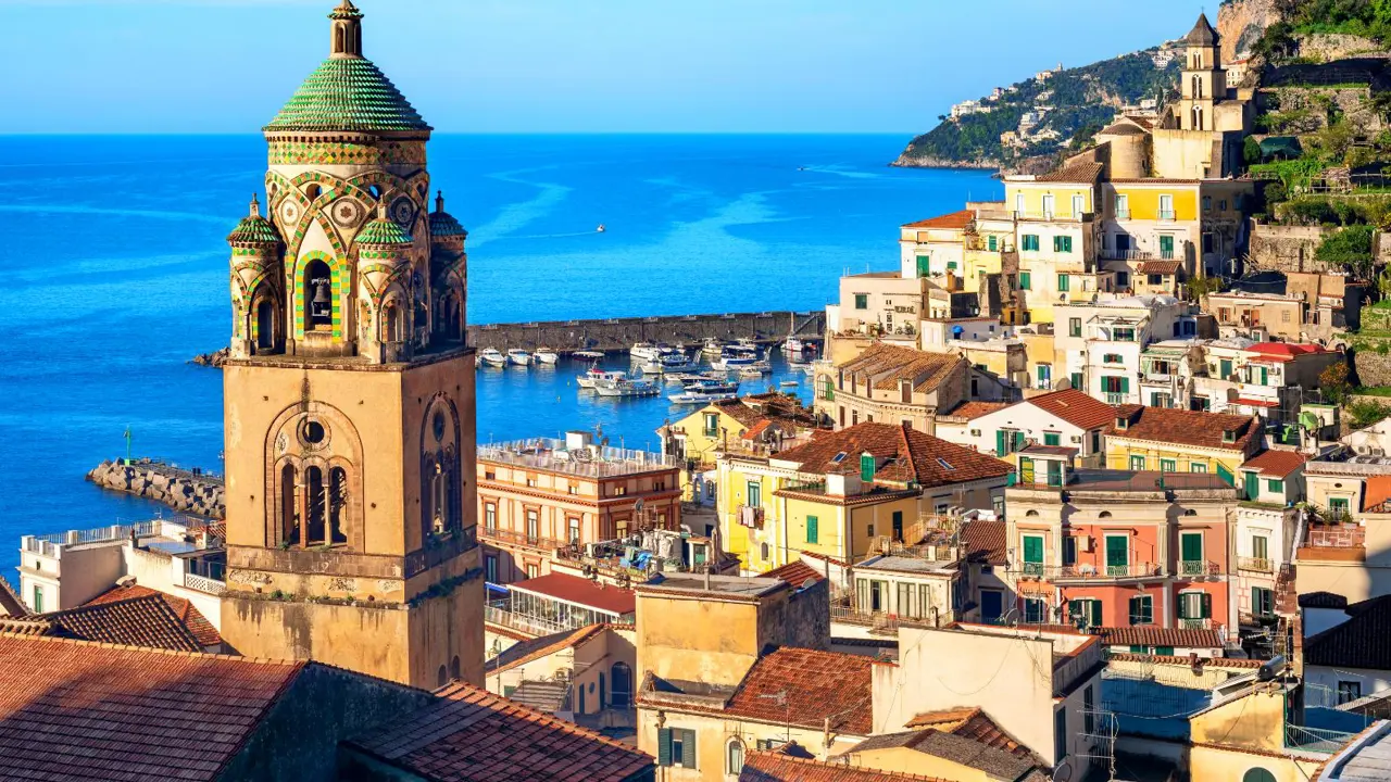 Historical Amalfi old town, Amalfi Coast, Italy 
