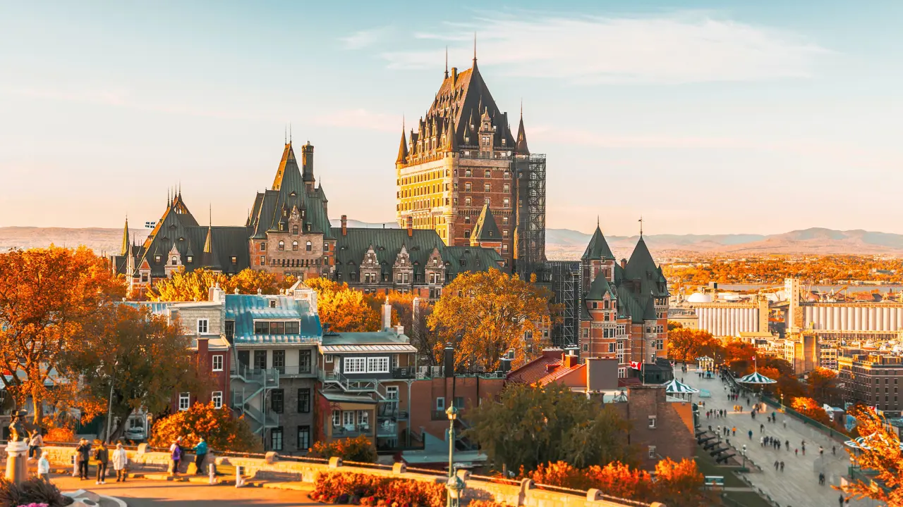 Chateau Frontenac, Dufferin Terrace And Saint Lawrence River, Quebec