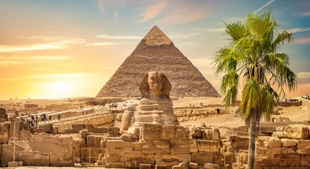 Great Sphinx and Pyramids of Giza, Cairo