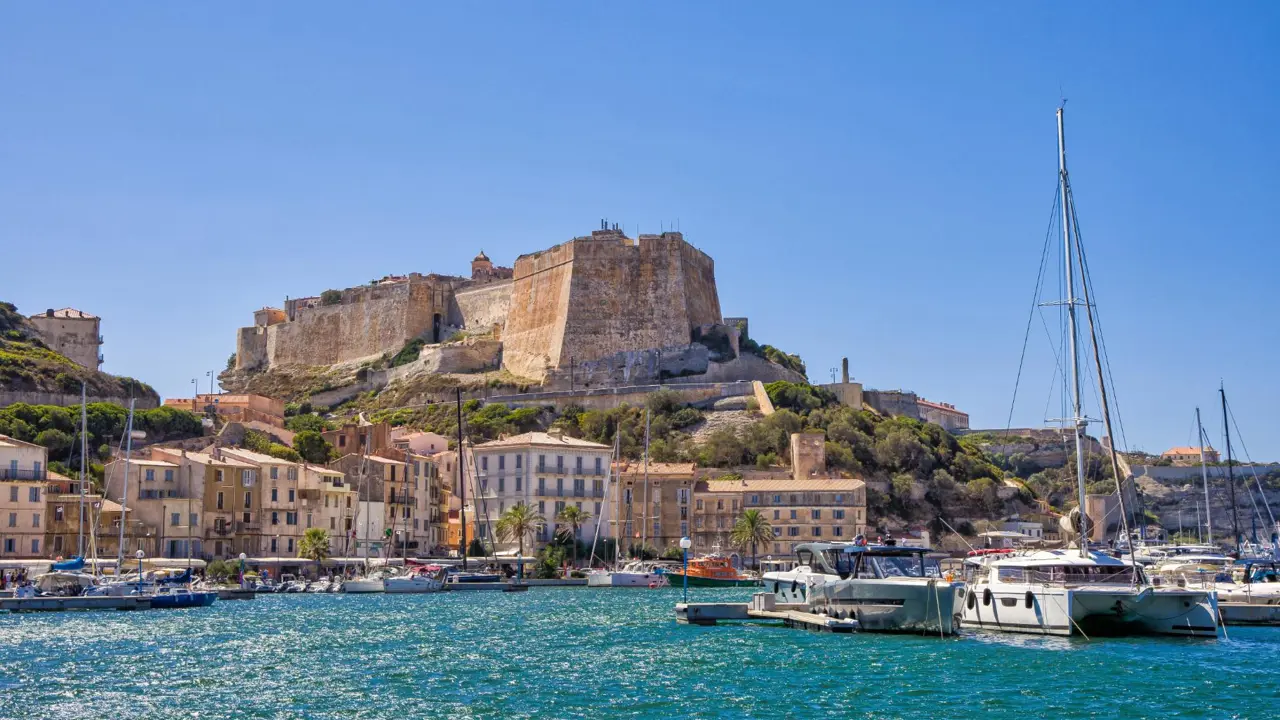 Harbour, Bonifacio, Corsica, France,