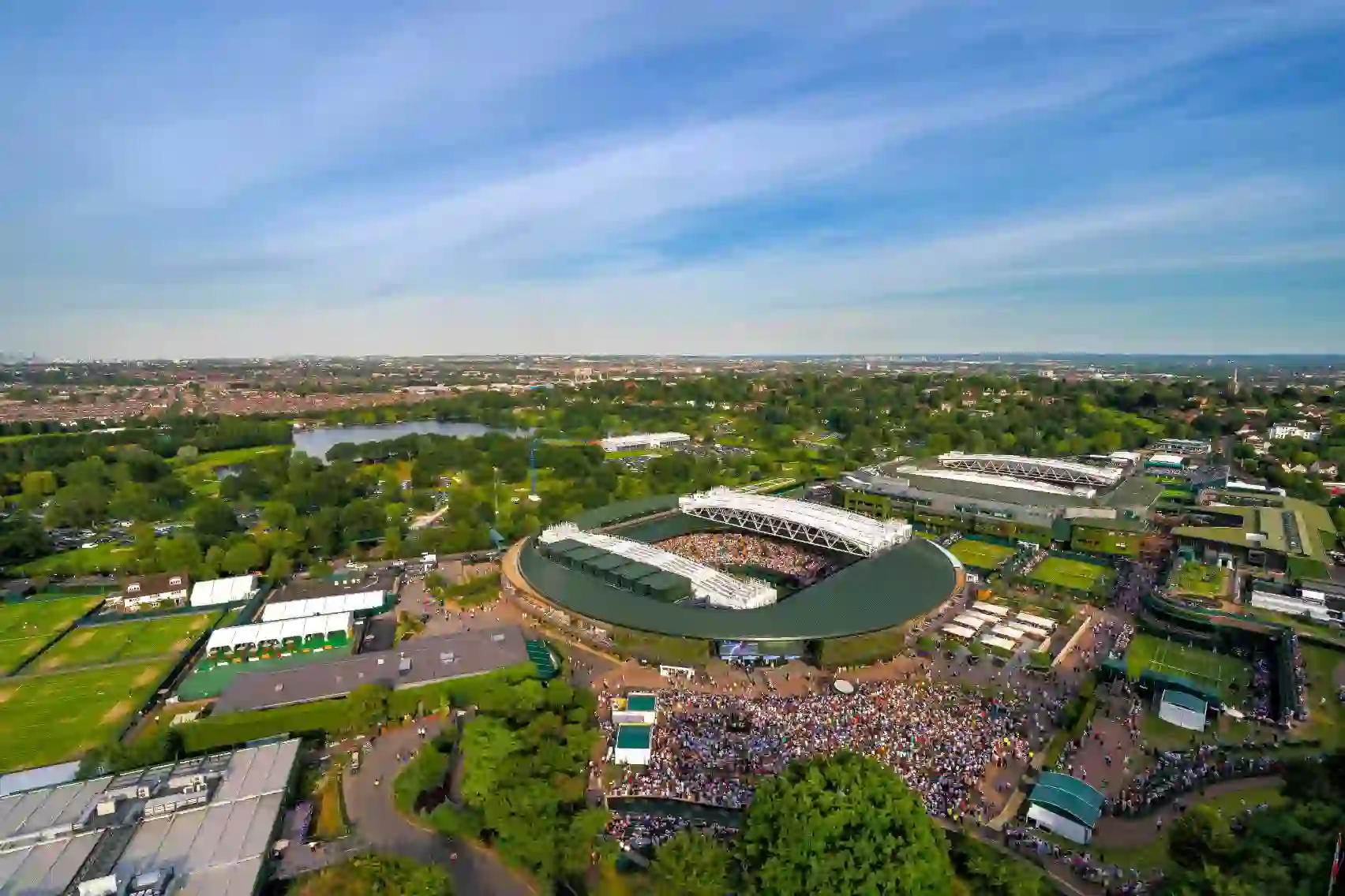 417348 View Of No.1 Court, The Hill And Wimbledon Park 2022