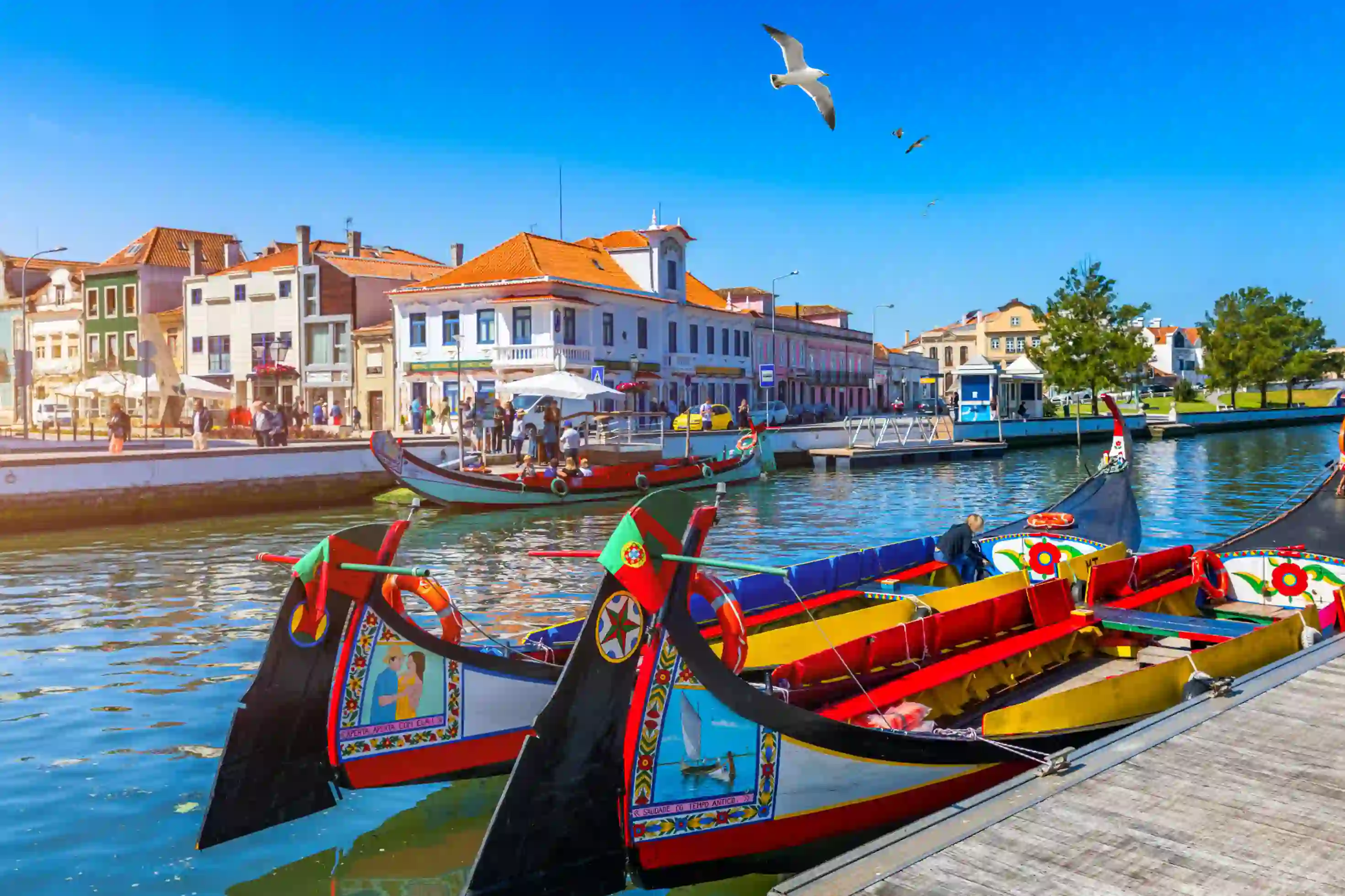 Traditional Coloured Boat, Aveiro, Portugal 