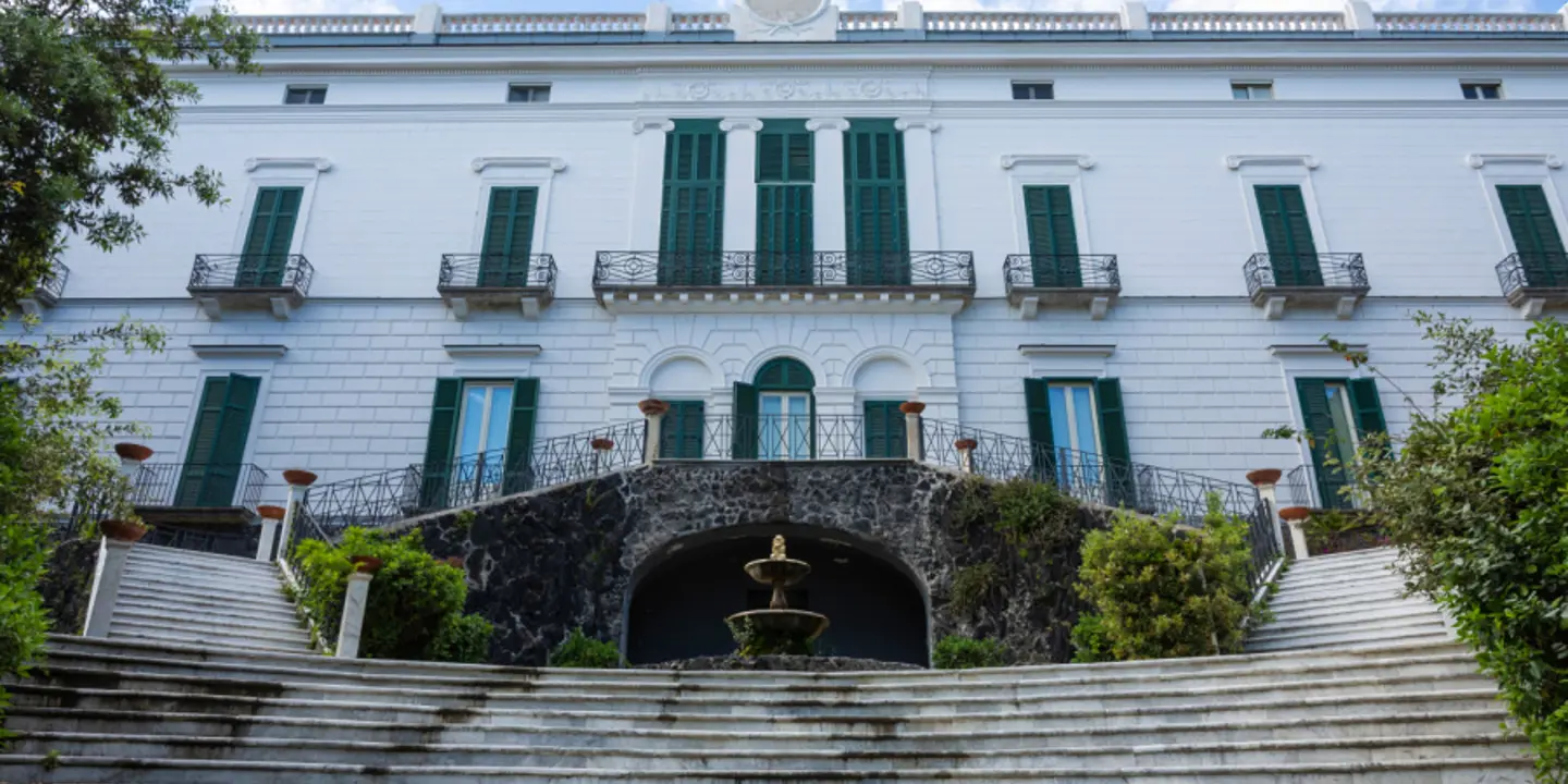 Steps Outside Villa Floridiana in Naples