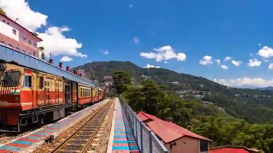 Sh 1423295465 Toy Train Kalka Shimla Route Standing On Shimla Railway Station