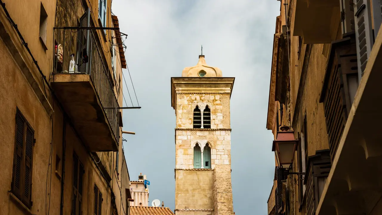  Bell Tower of the Church of Sainte Marie Majeure, Bonifacio, Corsica