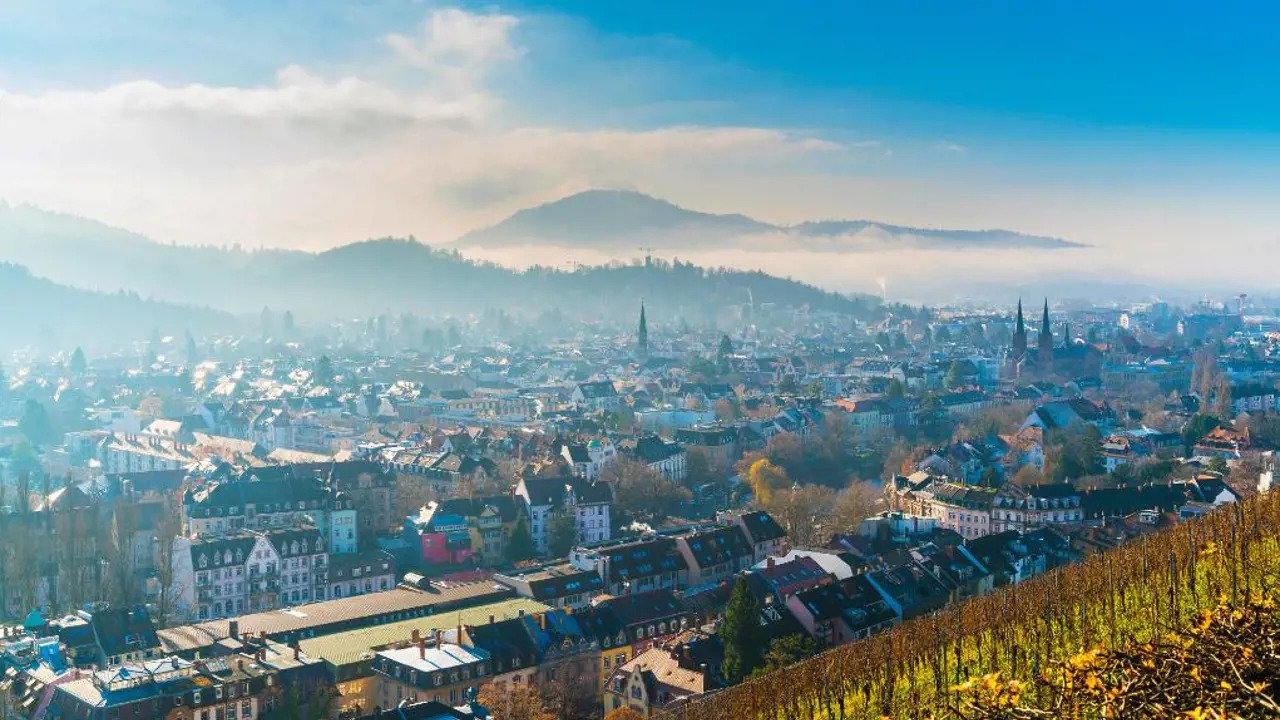  Freiburg cityscape, Germany