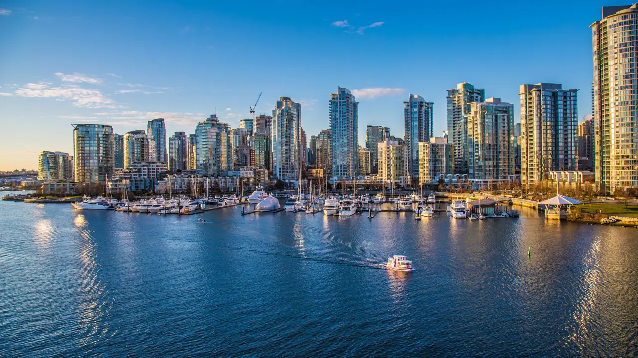 Aerial View Of Vancouver Canada