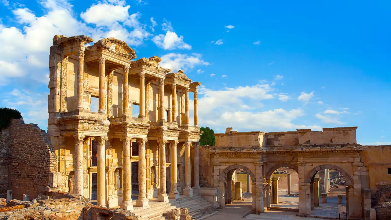 Celsus Library In Ephesus, Selcuk, Turkey