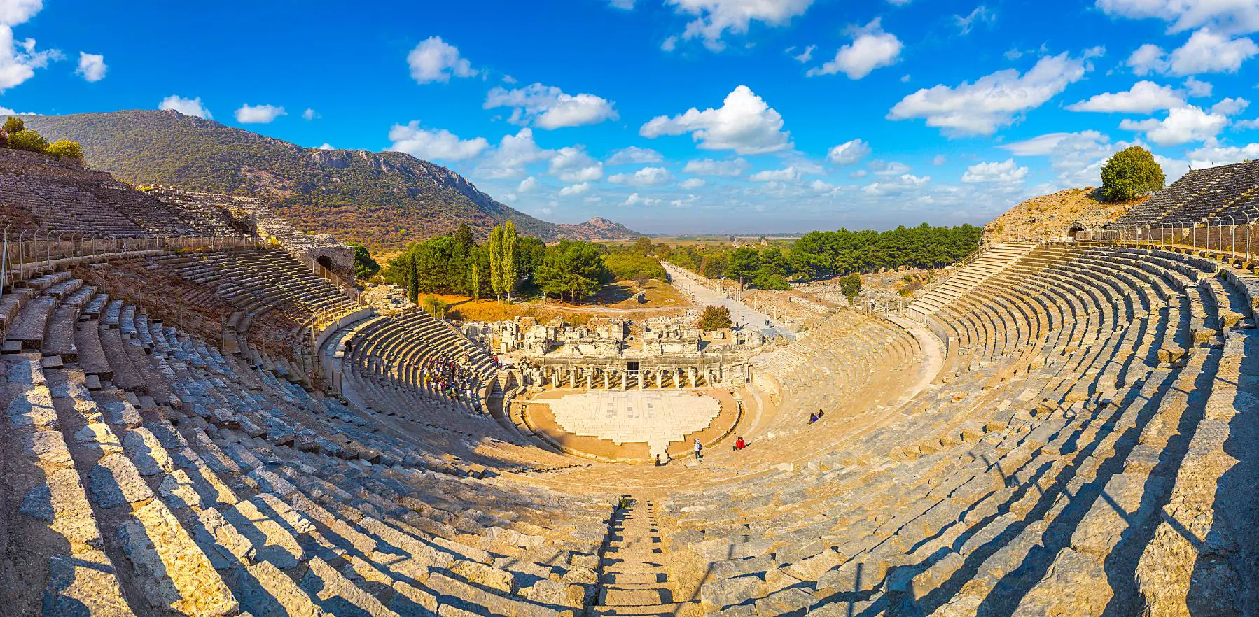 Amphitheater In Ancient City Ephesus, Turkey