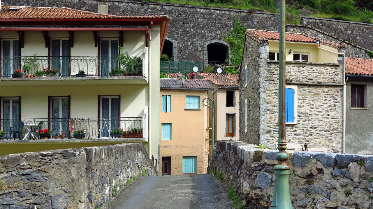 Village of Axat, Pyrenees, France