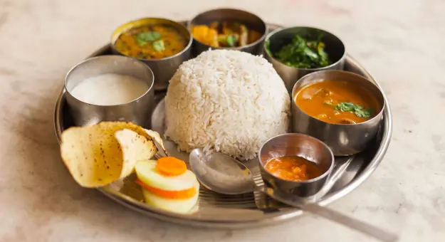 Thali Dal Traditional Nepalese Food