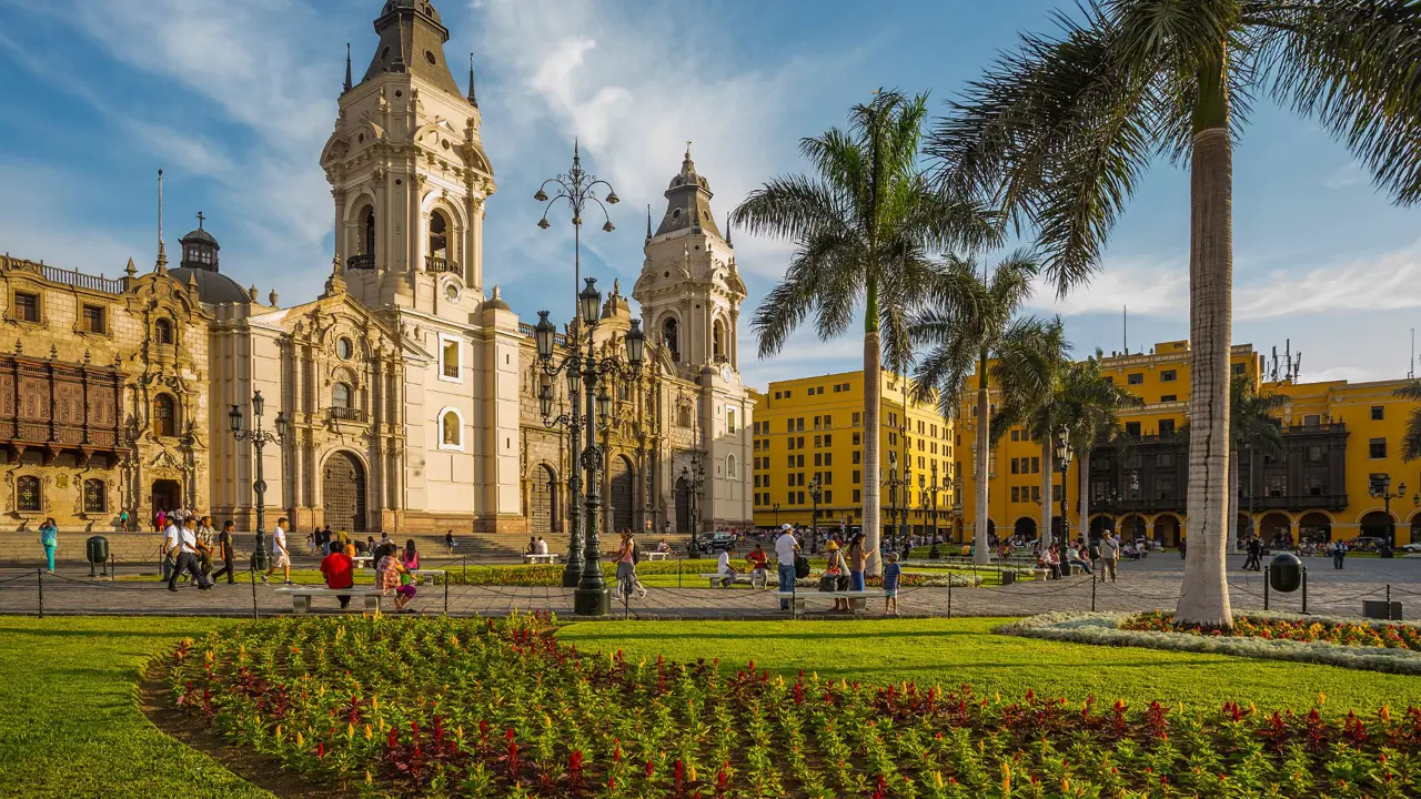 Cathedral Church Main Square Lima