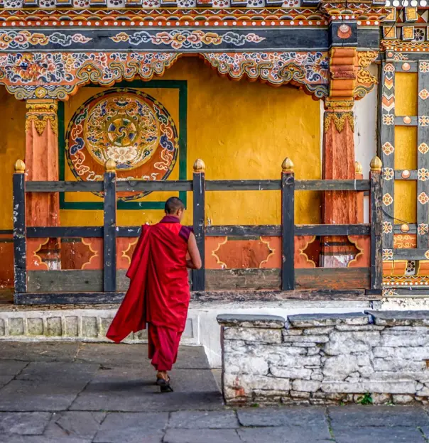 Monk, Rinpung Dzong