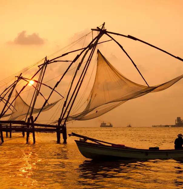 Chinese Fishing Nets Cochin Kochi Kerala India