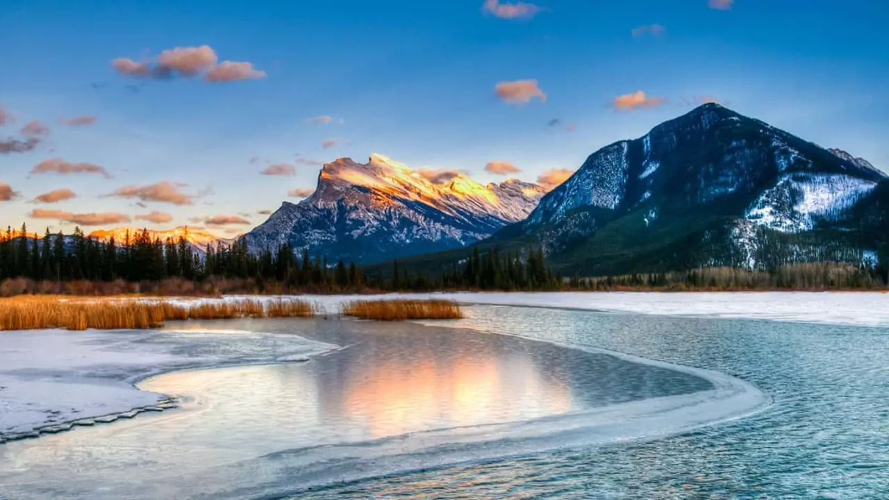 Mount Rundle And Vermillion Lakes Banff National Park Alberta Canada