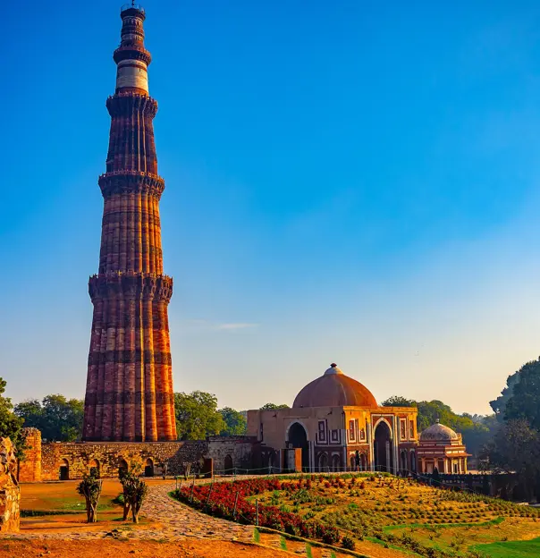 Qutub Minar UNESCO World Heritage Site At New Delhi, India