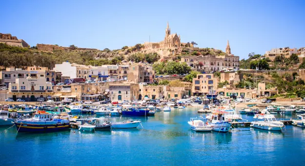 View Of Harbour Gozo Malta