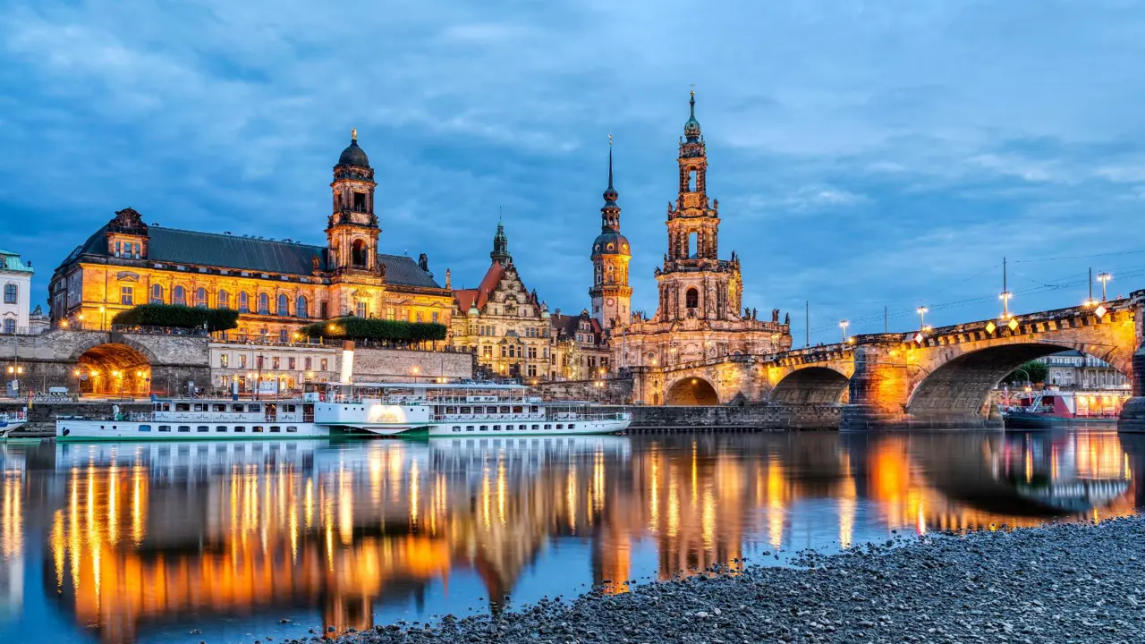 Cathedral on the Elbe River, Dresden