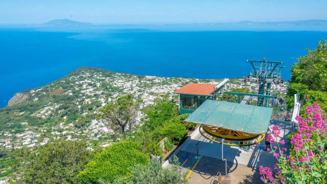 Chairlift to Monte Solaro, Capri, Campania, Italy