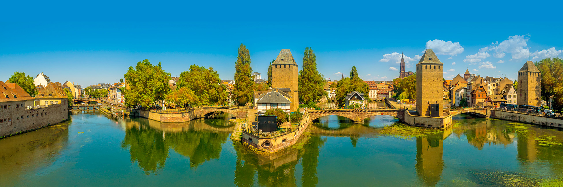 Panoramic view of Strasbourg, France