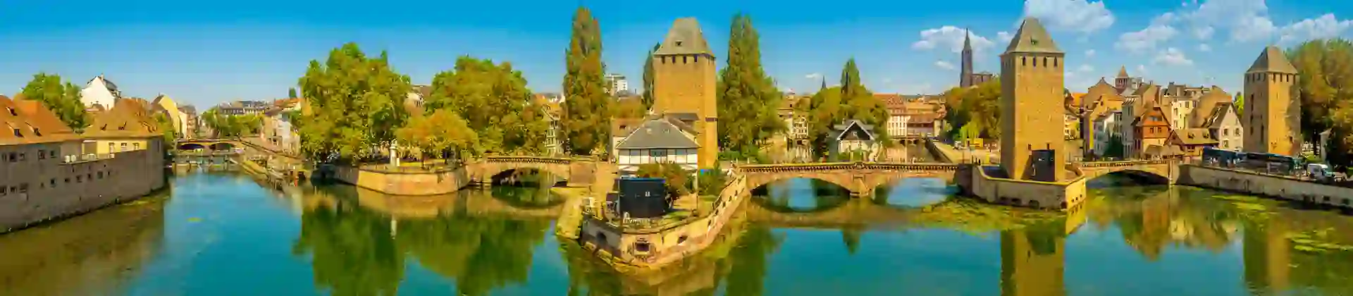 Panoramic view of Strasbourg, France