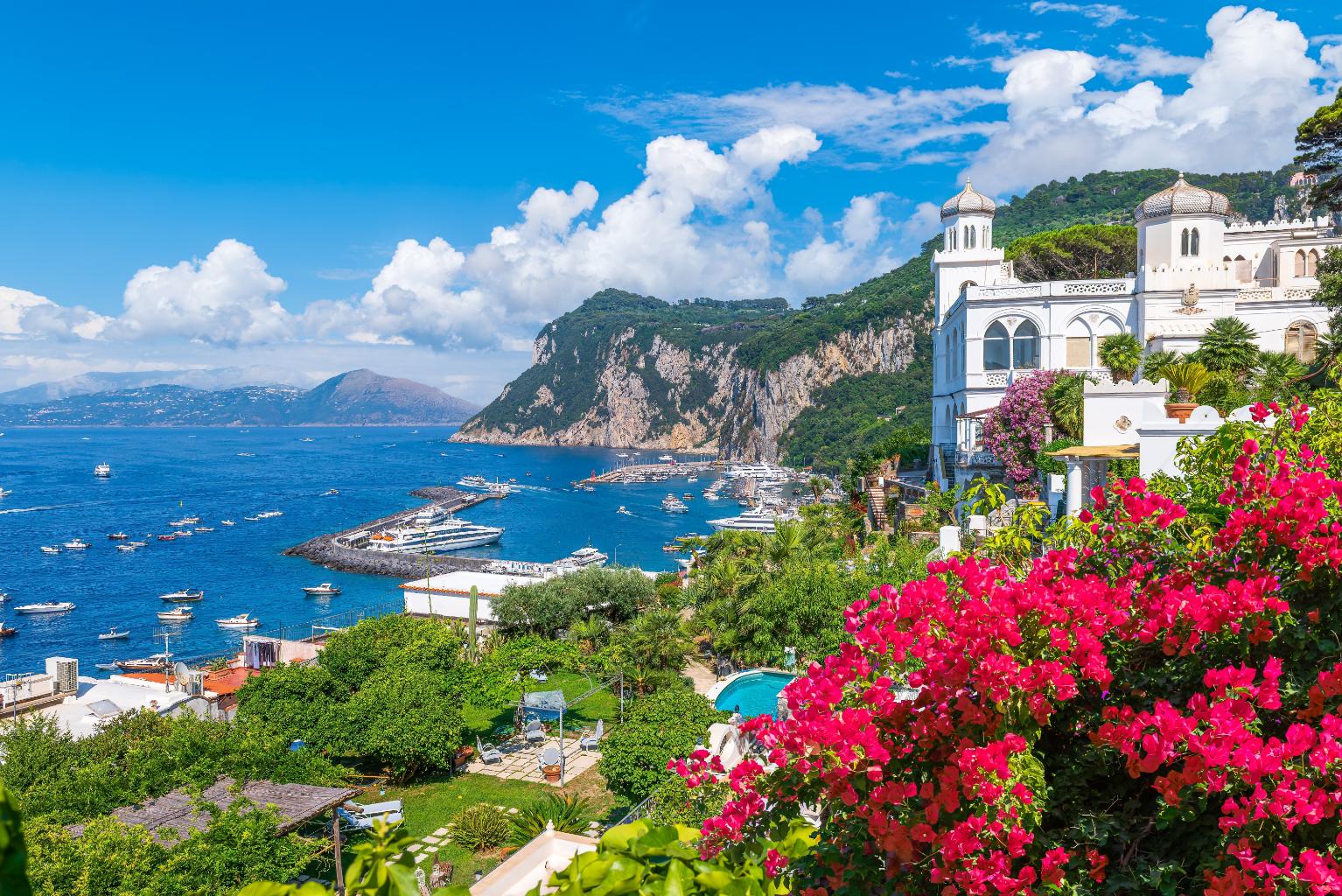 View of Marina Grande, Capri Island, Campania, Italy